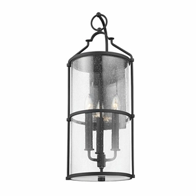 Burbank Three Light Outdoor Wall Sconce Textured BlackOutdoor wall sconces with motion sensor