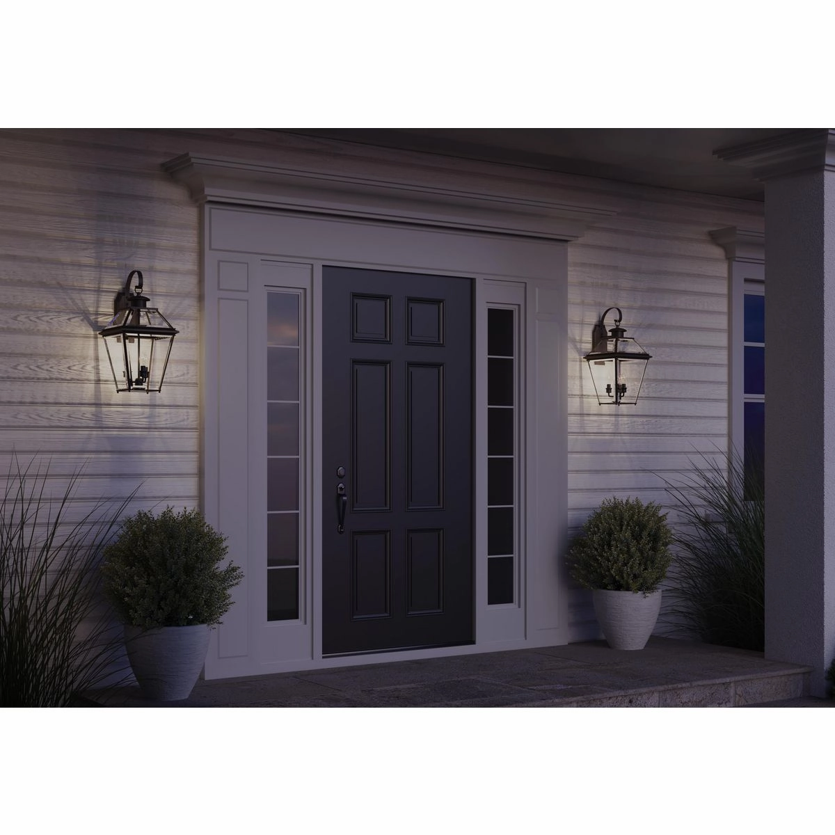 Burlington Three Light Wall Lantern Antique Bronze