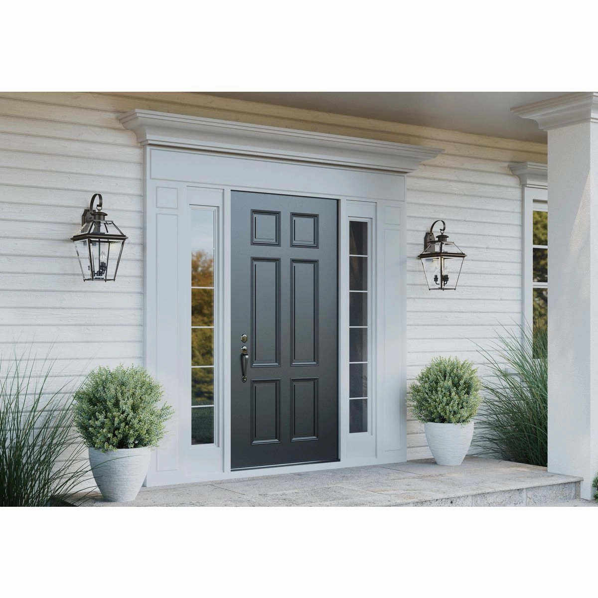 Burlington Three Light Wall Lantern Antique Bronze