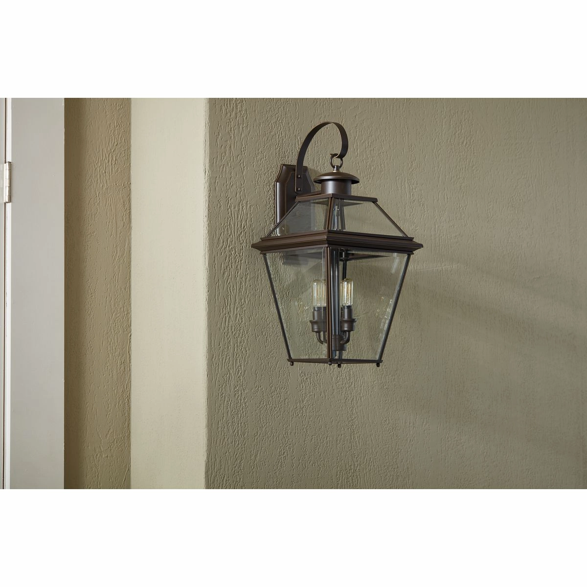 Burlington Three Light Wall Lantern Antique Bronze