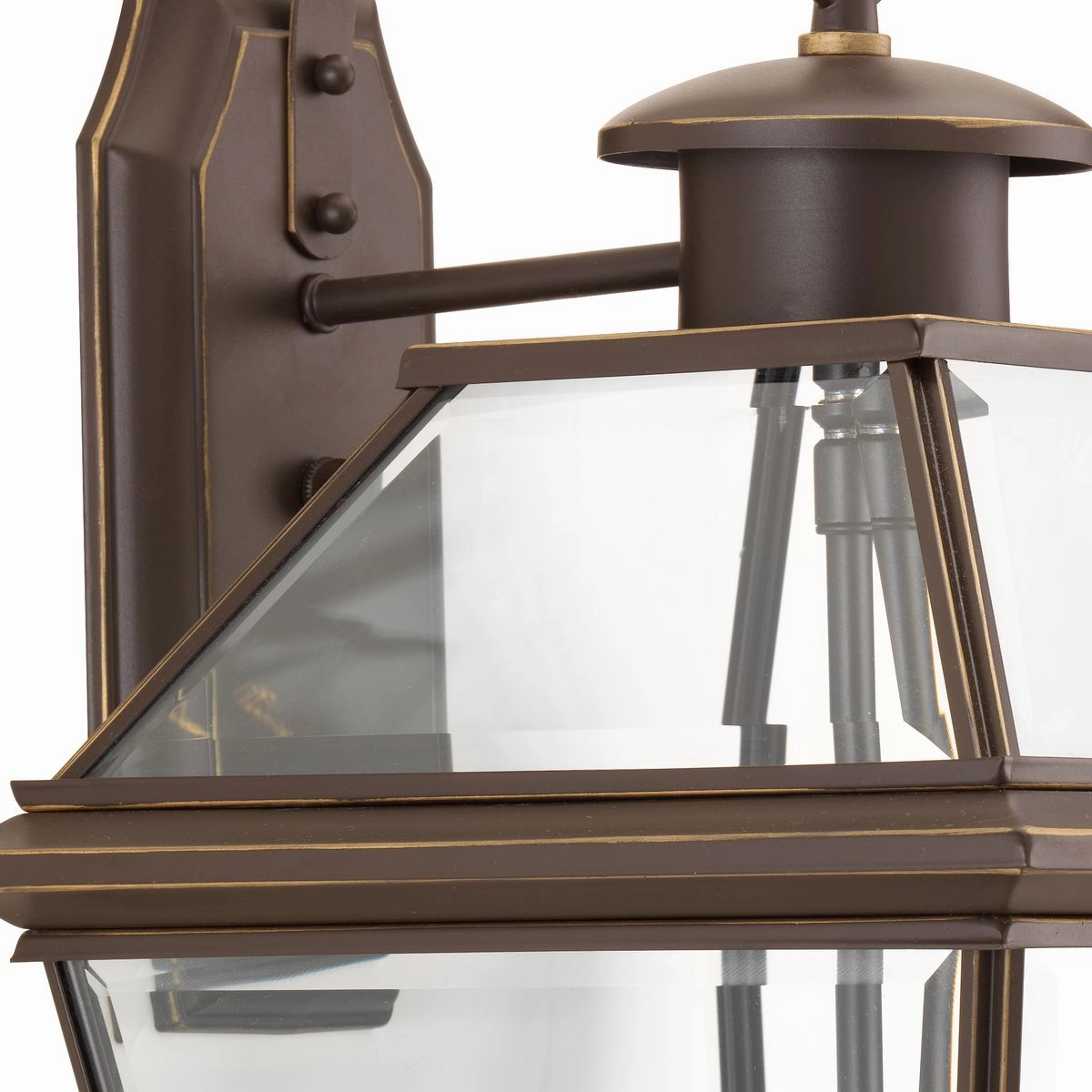 Burlington Three Light Wall Lantern Antique Bronze