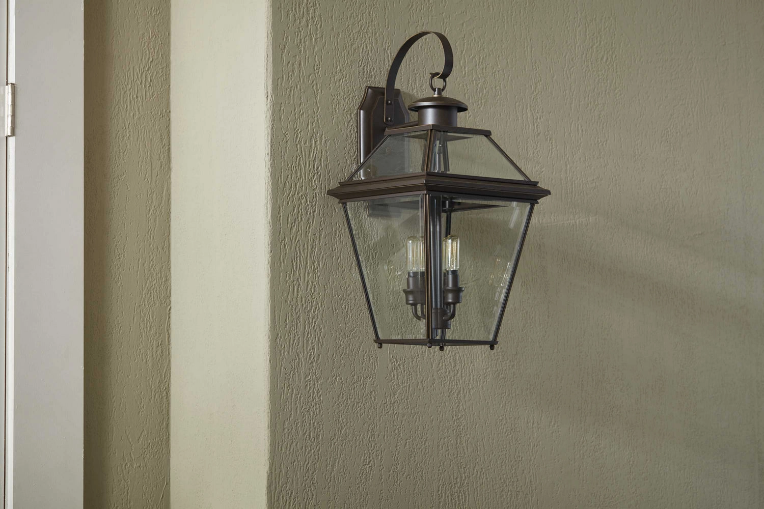Burlington Three Light Wall Lantern Antique Bronze