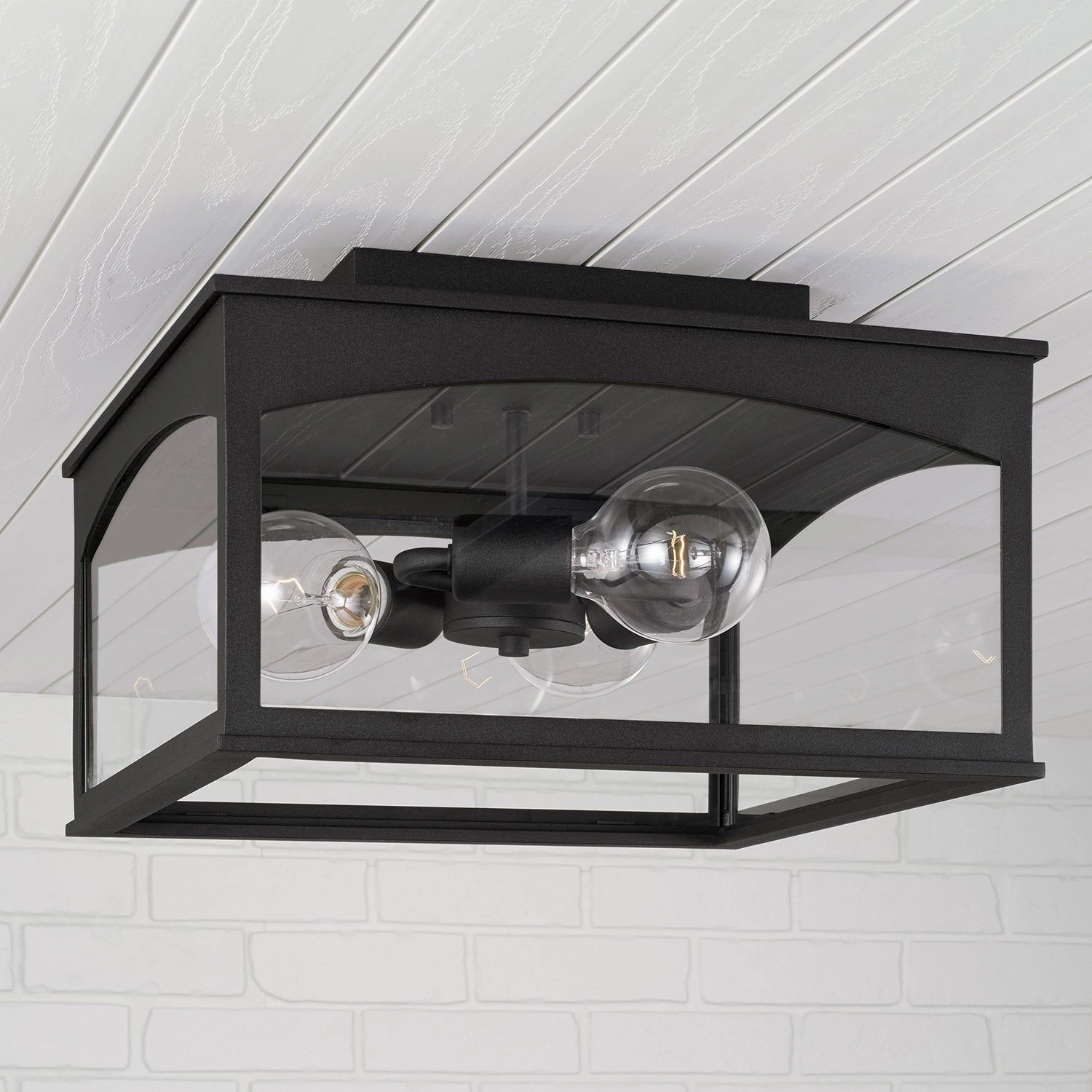 Burton 3-Light Outdoor Flush Mount