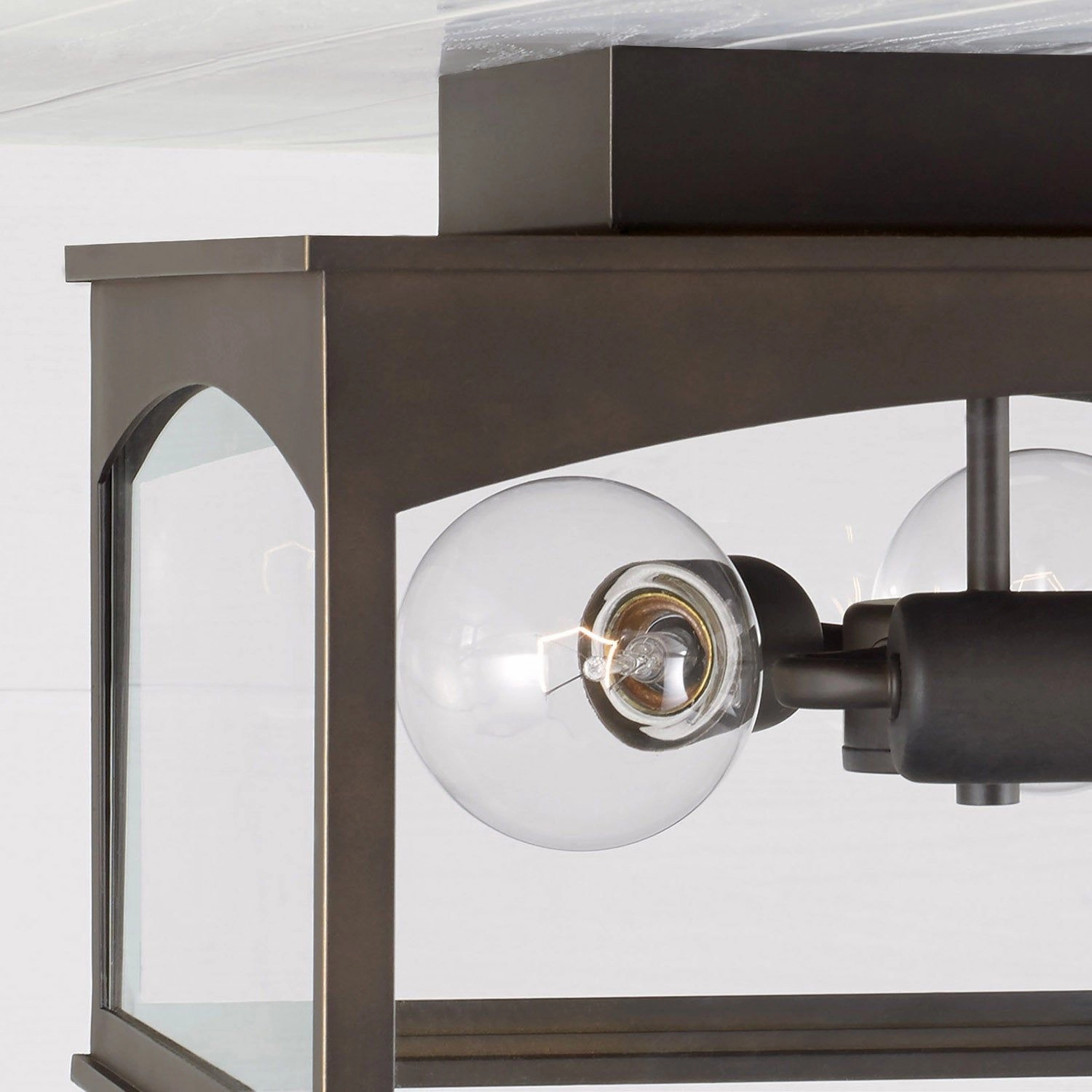 Burton 3-Light Outdoor Flush Mount