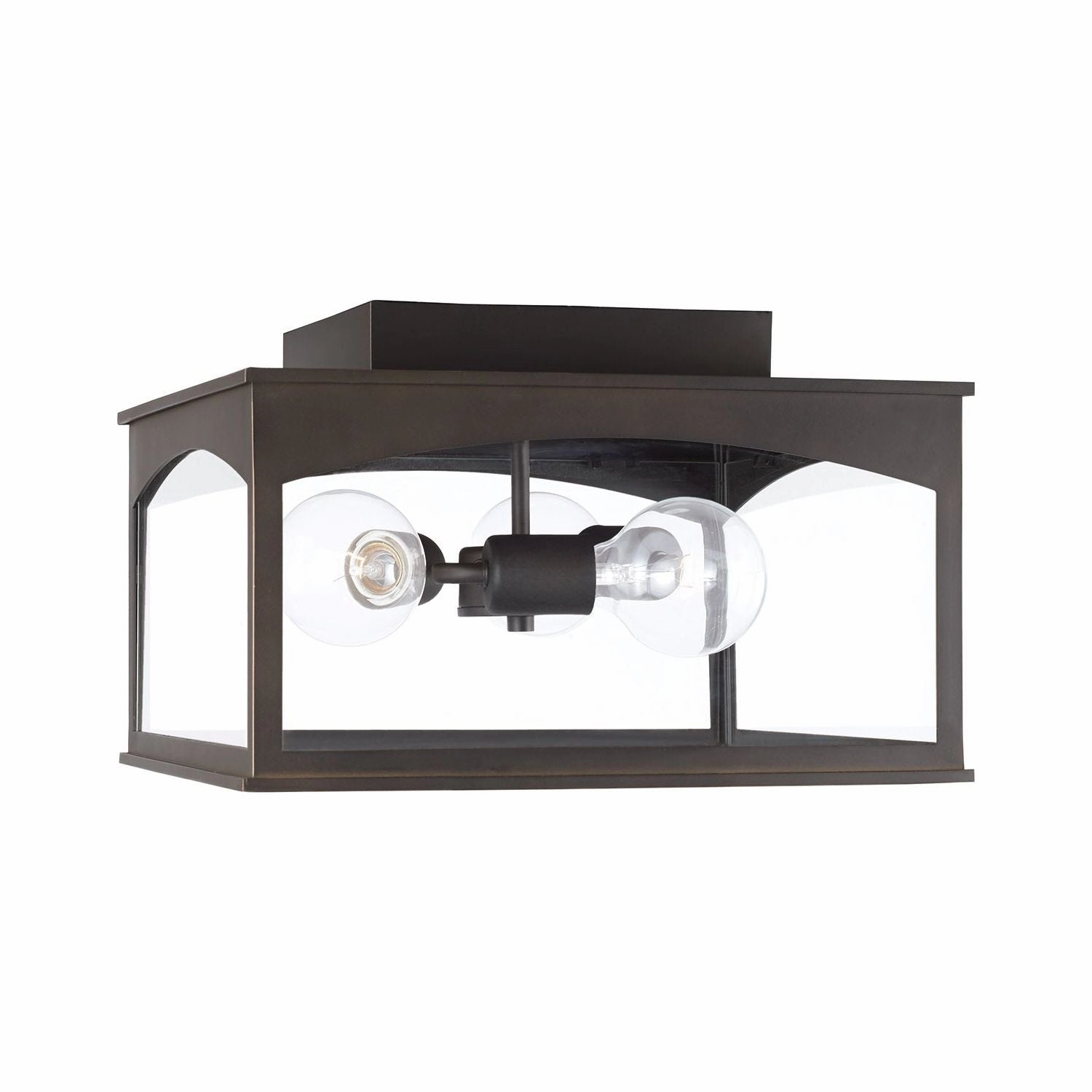 Burton 3-Light Outdoor Flush Mount
