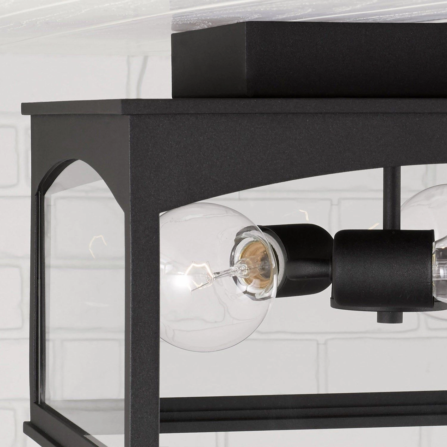 Burton 3-Light Outdoor Flush Mount