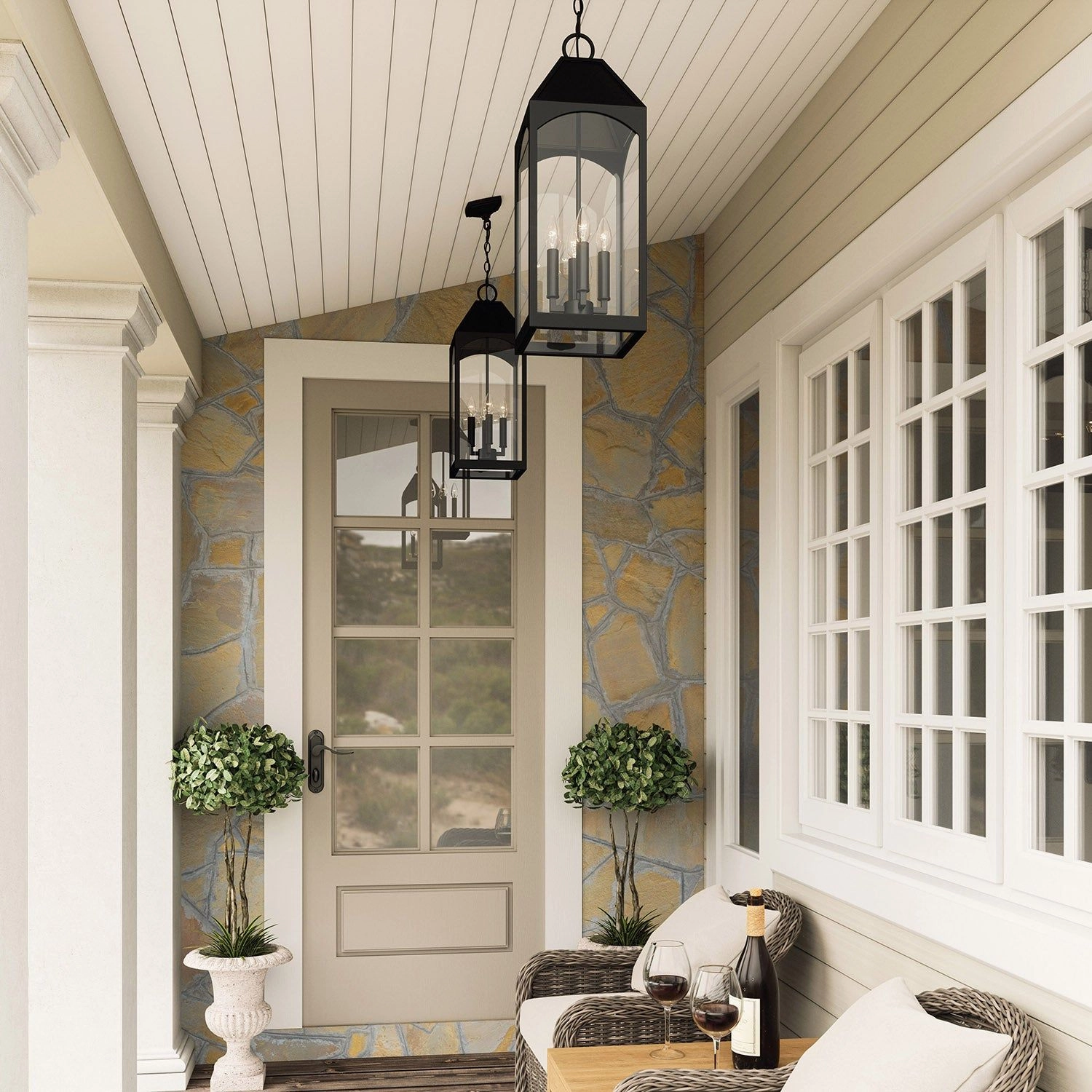 Burton 4-Light Outdoor Hanging Lantern