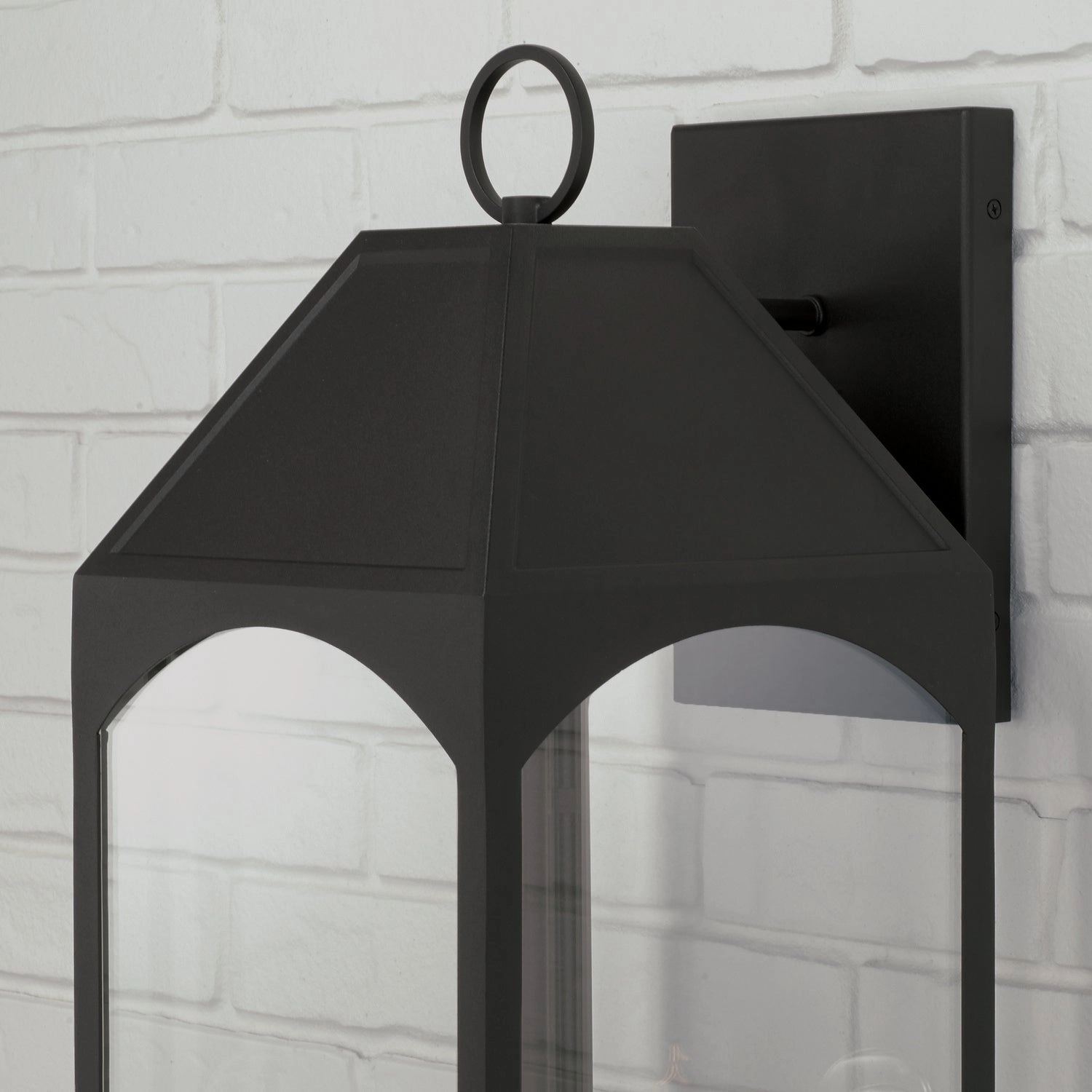 Burton Four Light Outdoor Wall Lantern Black