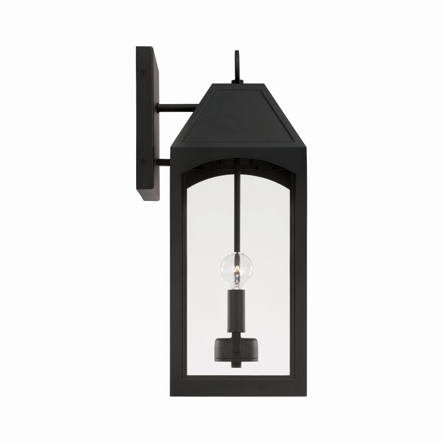 Burton Two Light Outdoor Wall Lantern Black