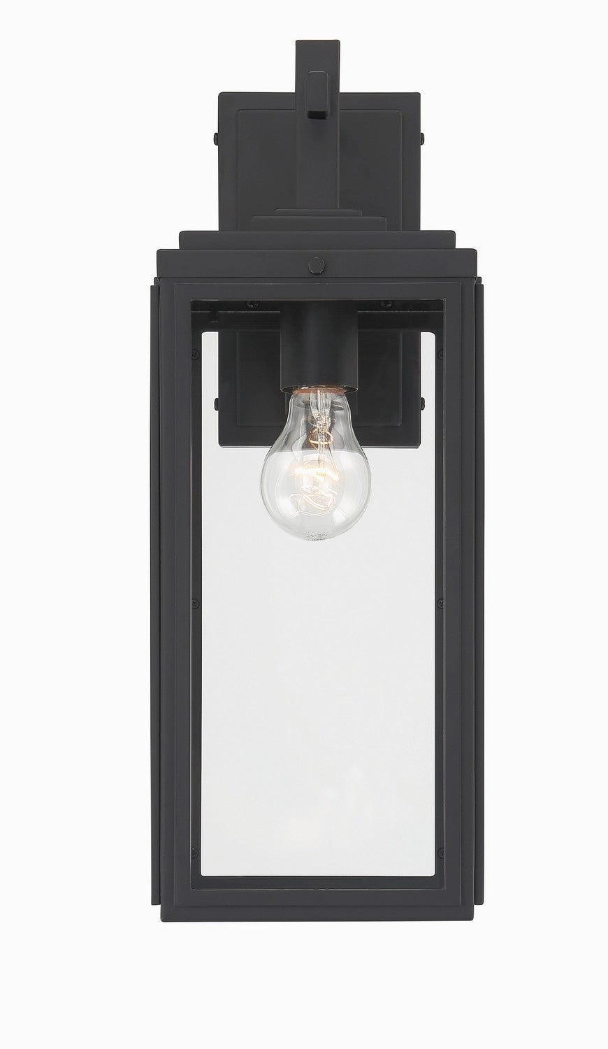 Byron One Light Outdoor Wall Sconce Matte BlackOutdoor wall sconces with motion sensor
