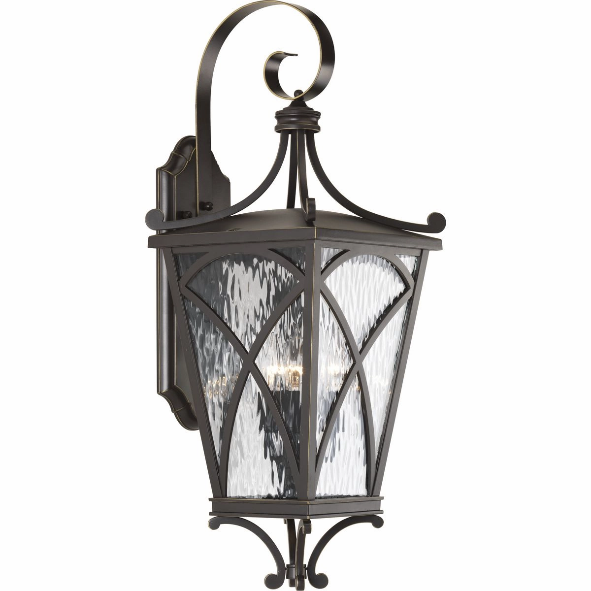 Cadence Three Light Wall Lantern Oil Rubbed Bronze