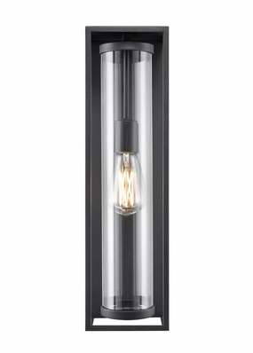 Caleb One Light Outdoor Lantern Textured BlackOutdoor wall sconces with motion sensor