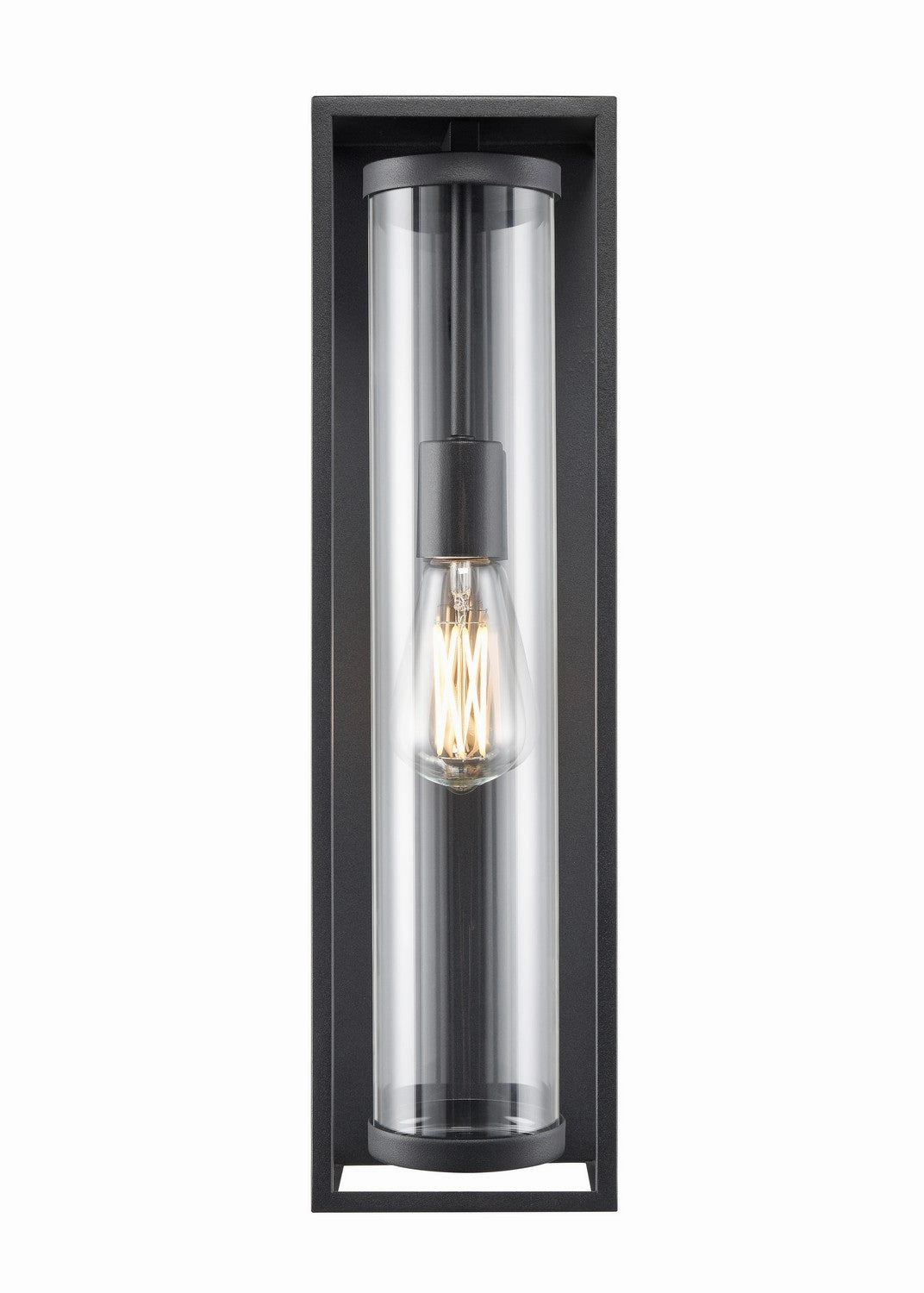 Caleb One Light Outdoor Lantern Textured BlackOutdoor wall sconces with motion sensor