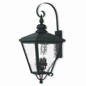 Cambridge Four Light Outdoor Wall Lantern BlackOutdoor wall sconces with motion sensor