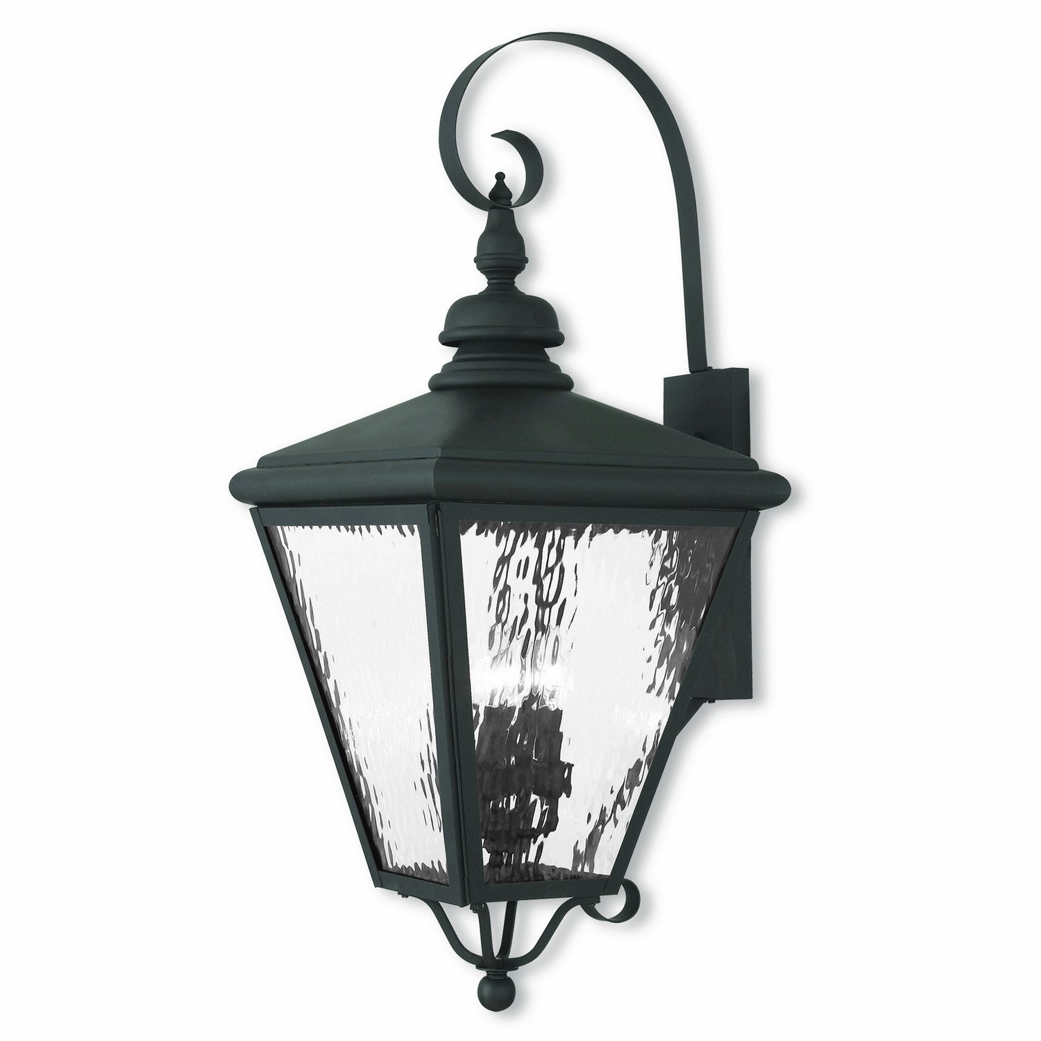 Cambridge Four Light Outdoor Wall Lantern BlackOutdoor wall sconces with motion sensor