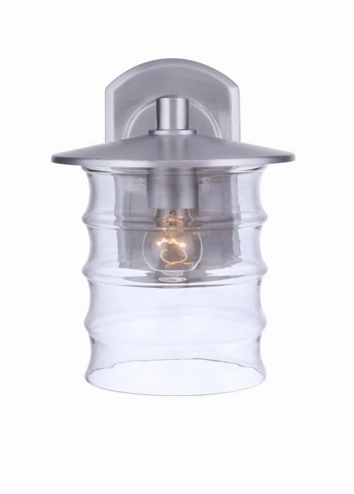 Canon One Light Outdoor Wall Mount Satin Aluminum