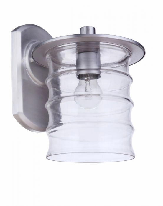 Canon One Light Outdoor Wall Mount Satin Aluminum