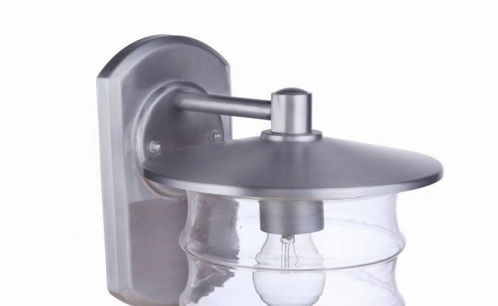 Canon One Light Outdoor Wall Mount Satin Aluminum