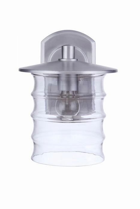 Canon One Light Outdoor Wall Mount Satin Aluminum
