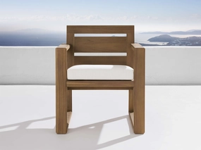 Canyon Outdoor Teak Dining Arm Chairoutdoor dining chair with armrests
