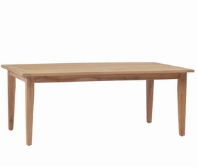 Cape Cod Rectangular Dining Table - Natural or Oyster Teakweatherproof teak dining table and chairs