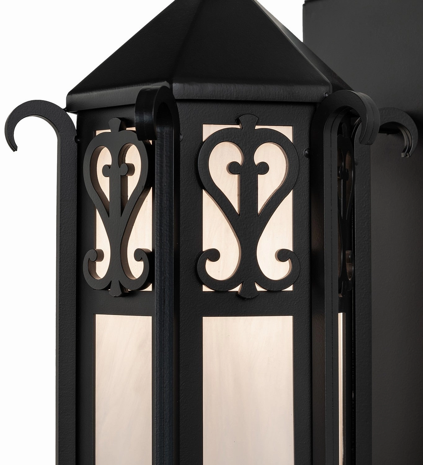 Caprice One Light Wall Sconce Solar Black