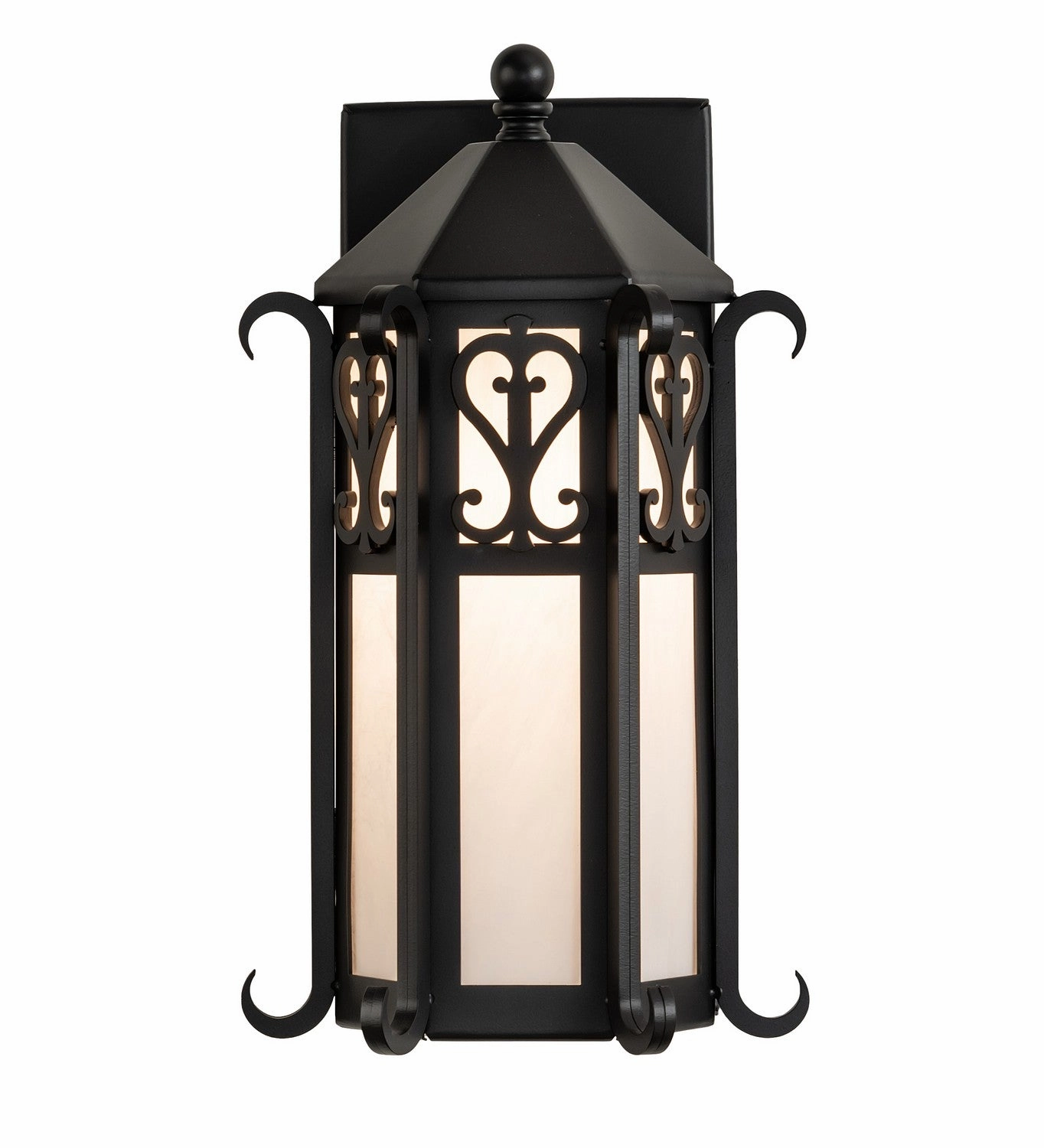 Caprice One Light Wall Sconce Solar Black
