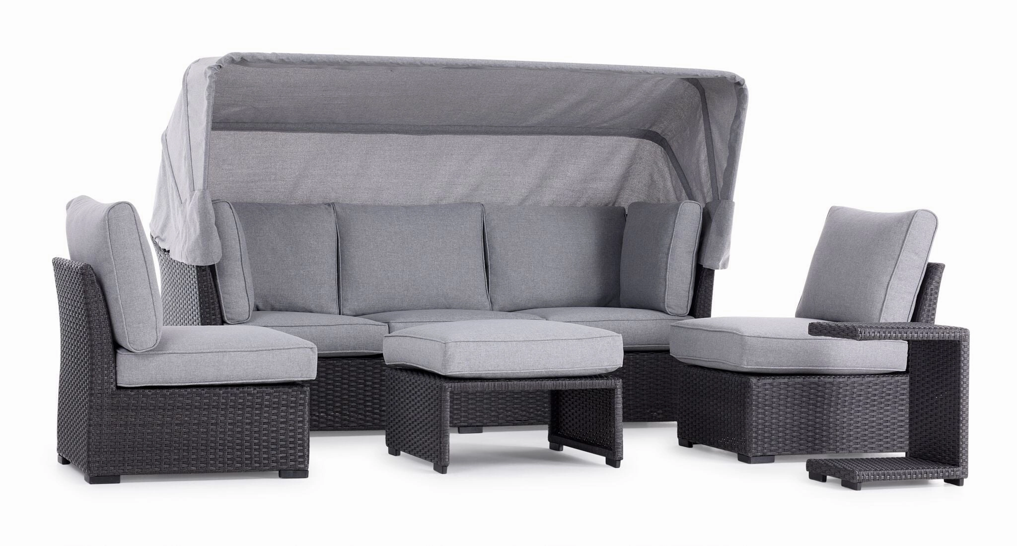 Caprie Outdoor Day Bed - Black, Greyoutdoor patio furniture set