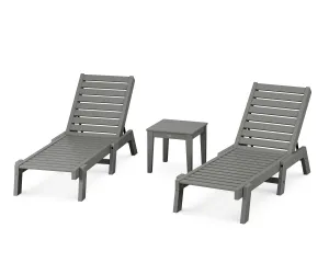 Captain Chaise 3-Piece Setoutdoor patio dining furniture set