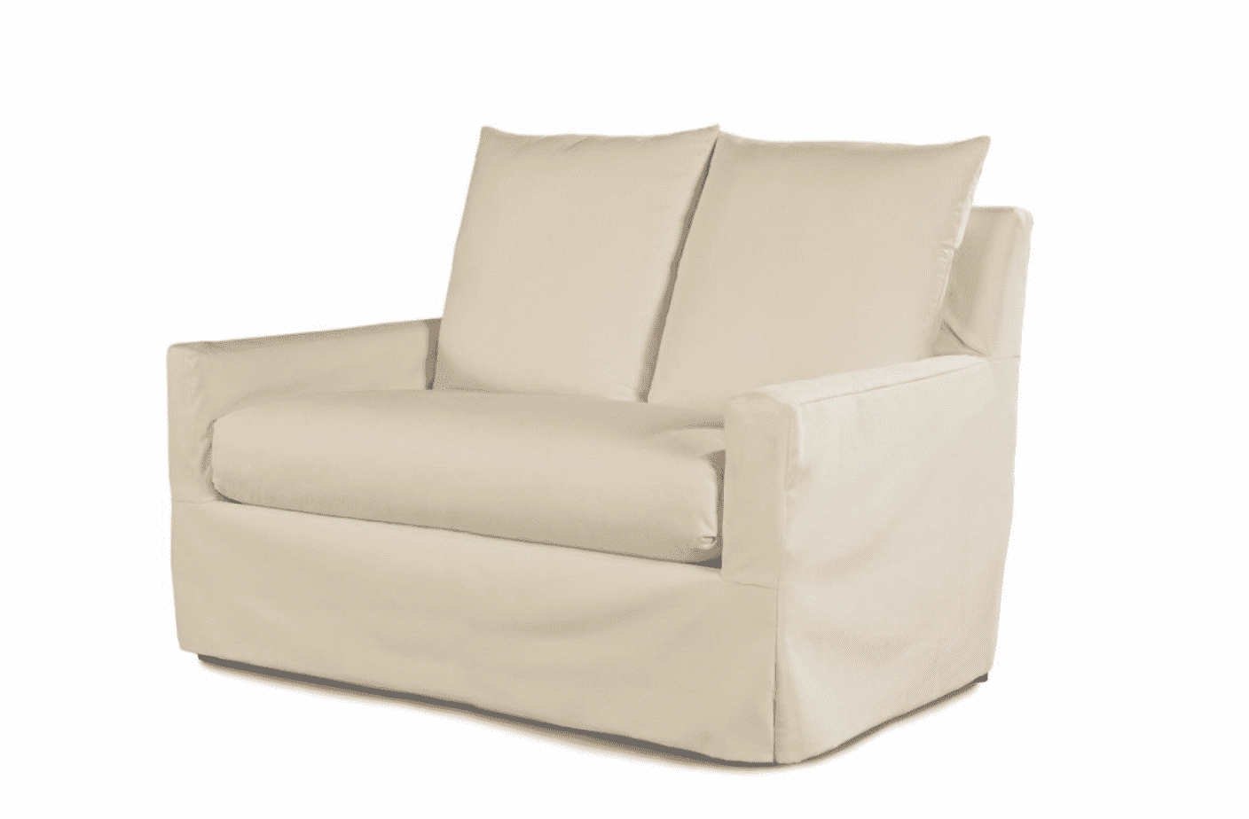 Captiva Outdoor Slipcovered Love Seatwaterproof outdoor sofa cover