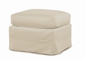 Captiva Outdoor Slipcovered Ottomanwaterproof outdoor sofa cover