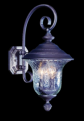 Carcassonne Three Light Exterior Wall Mount IronOutdoor wall sconces with motion sensor