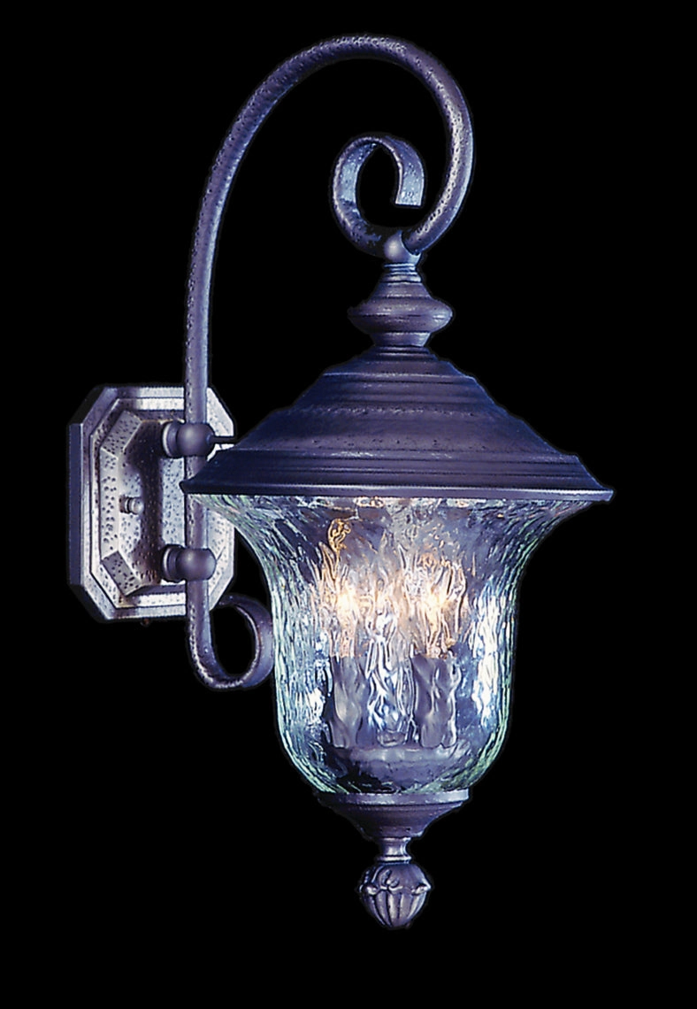 Carcassonne Three Light Exterior Wall Mount IronOutdoor wall sconces with motion sensor