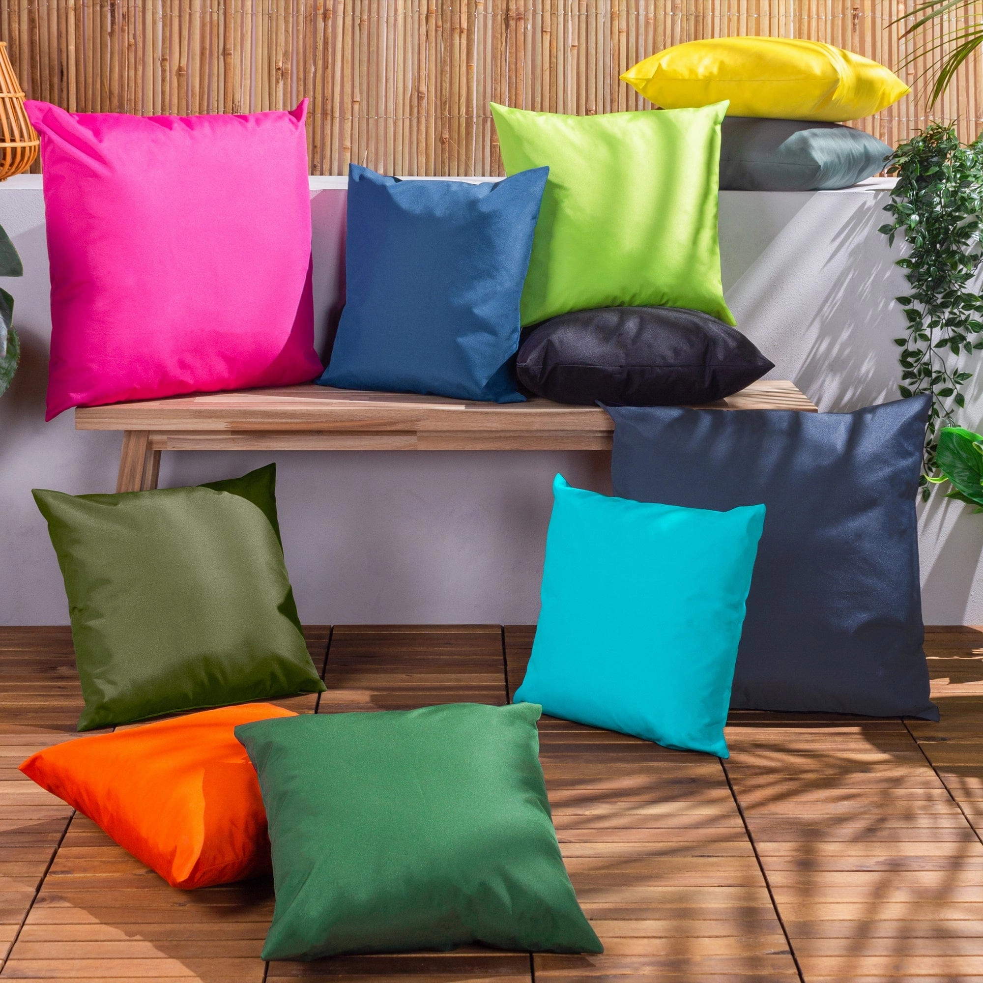 Caribbean - Aqua Outdoor Cushion 43x43cm
