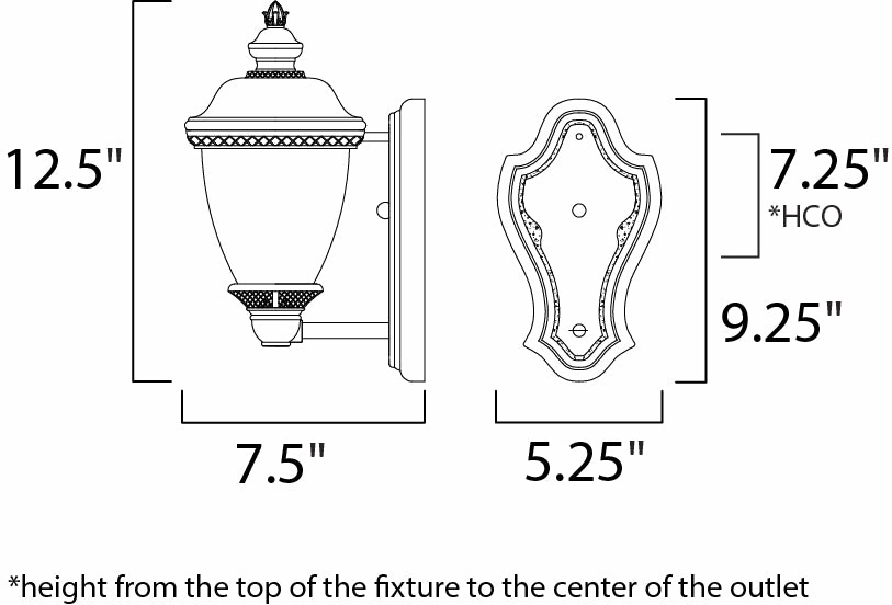 Carriage House VX One Light Outdoor Wall Lantern Oriental Bronze