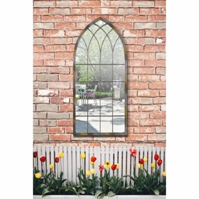 Carrington Rustic Arch Garden Mirror 114 x 50 CMwaterproof decorative outdoor mirror