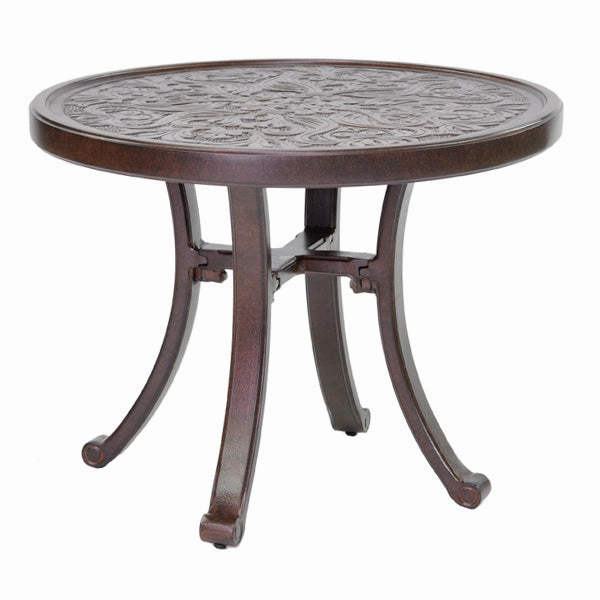 Castelle 24" Round Vintage Cast Side Tableoutdoor coffee table for patio or lounge