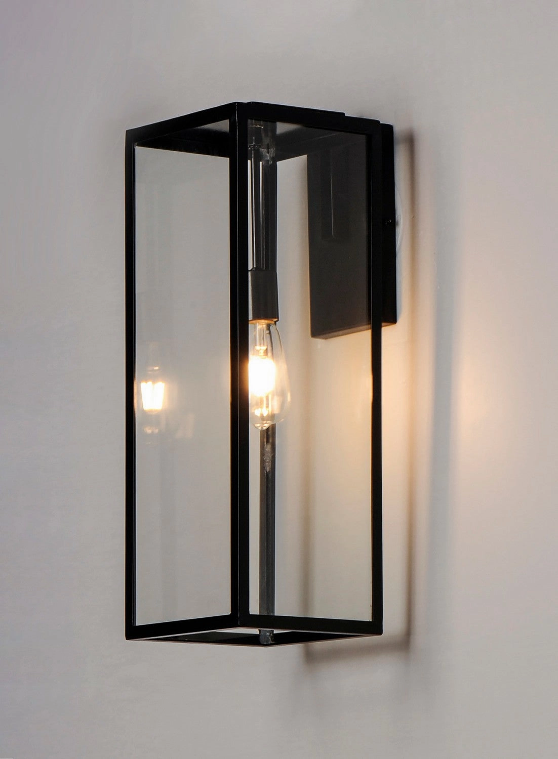 Catalina One Light Outdoor Wall Lantern Dark Bronze
