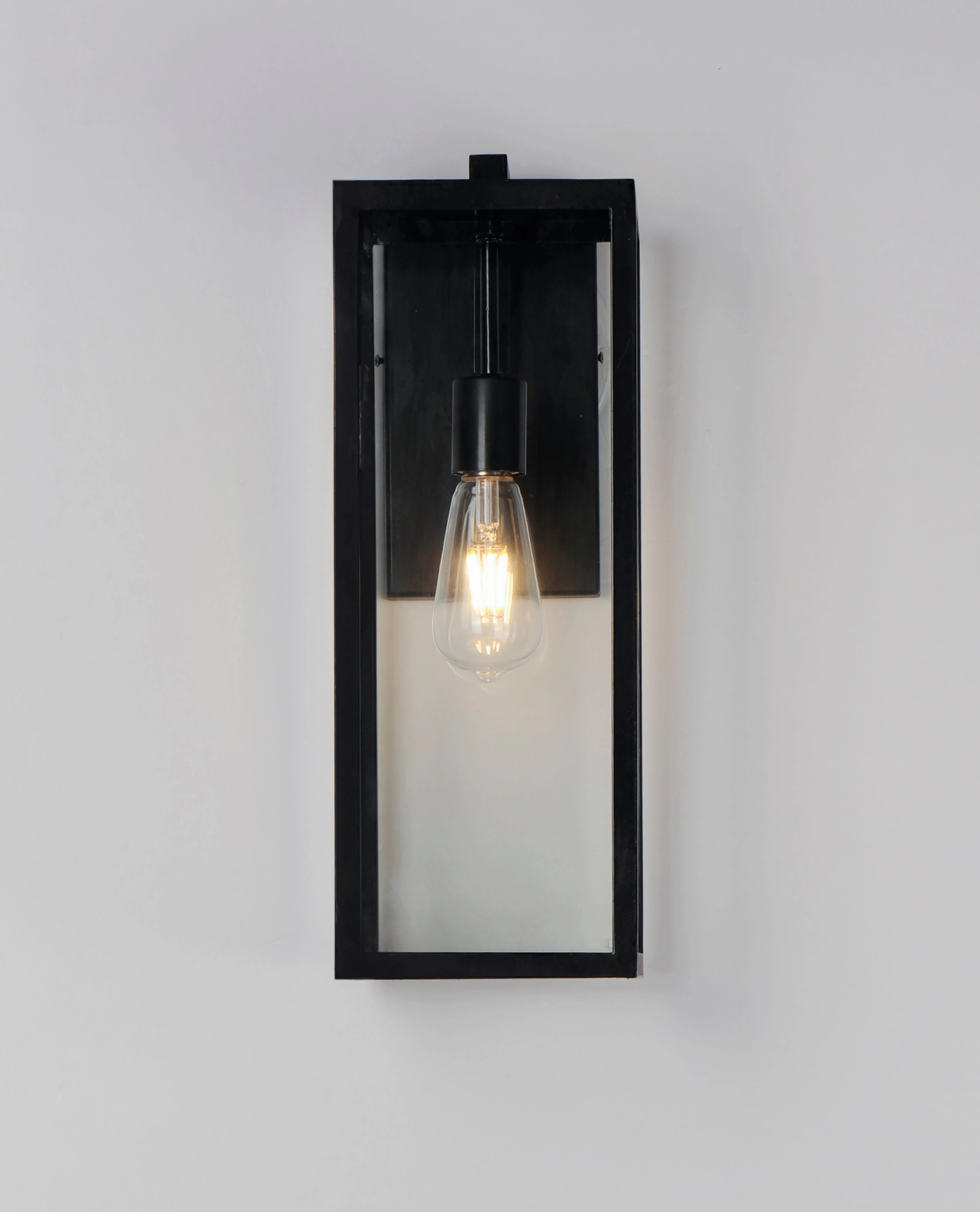 Catalina One Light Outdoor Wall Lantern Dark Bronze