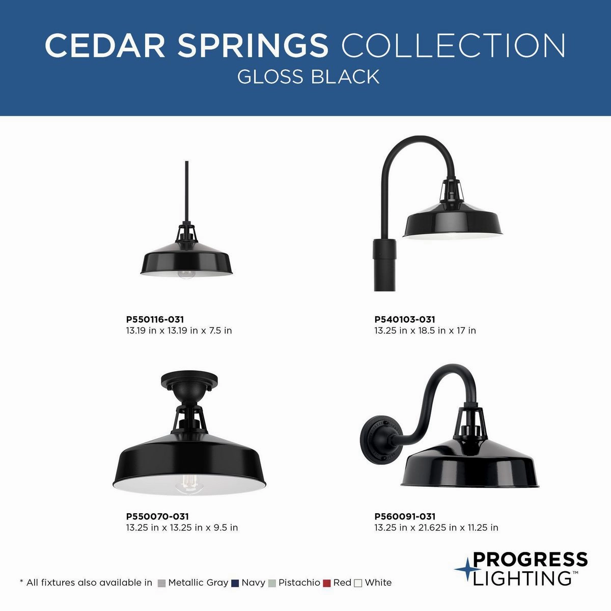 Cedar Springs One Light Wall Lantern Black