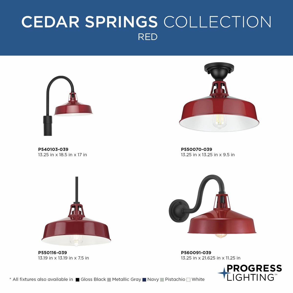 Cedar Springs One Light Wall Lantern Red