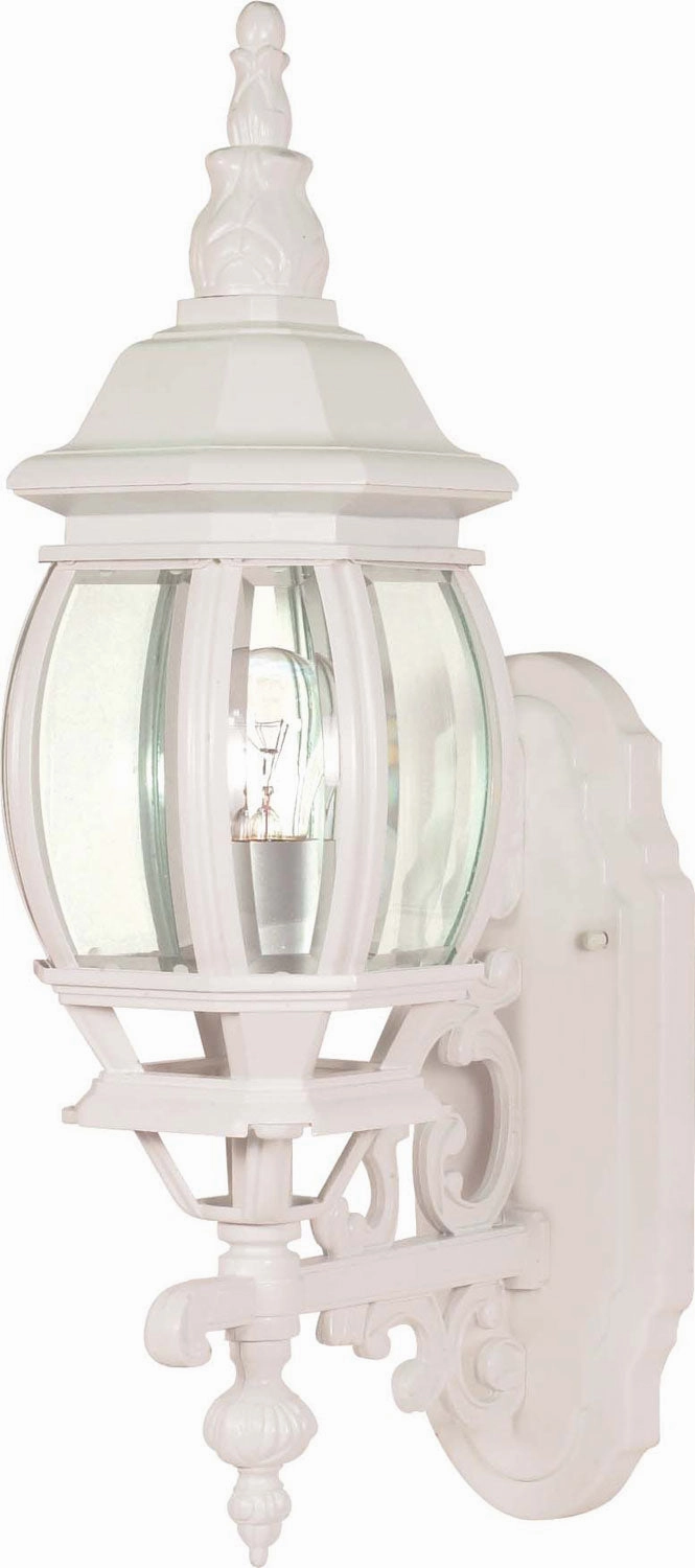 Central Park One Light Outdoor Wall Lantern WhiteOutdoor wall sconces with motion sensor