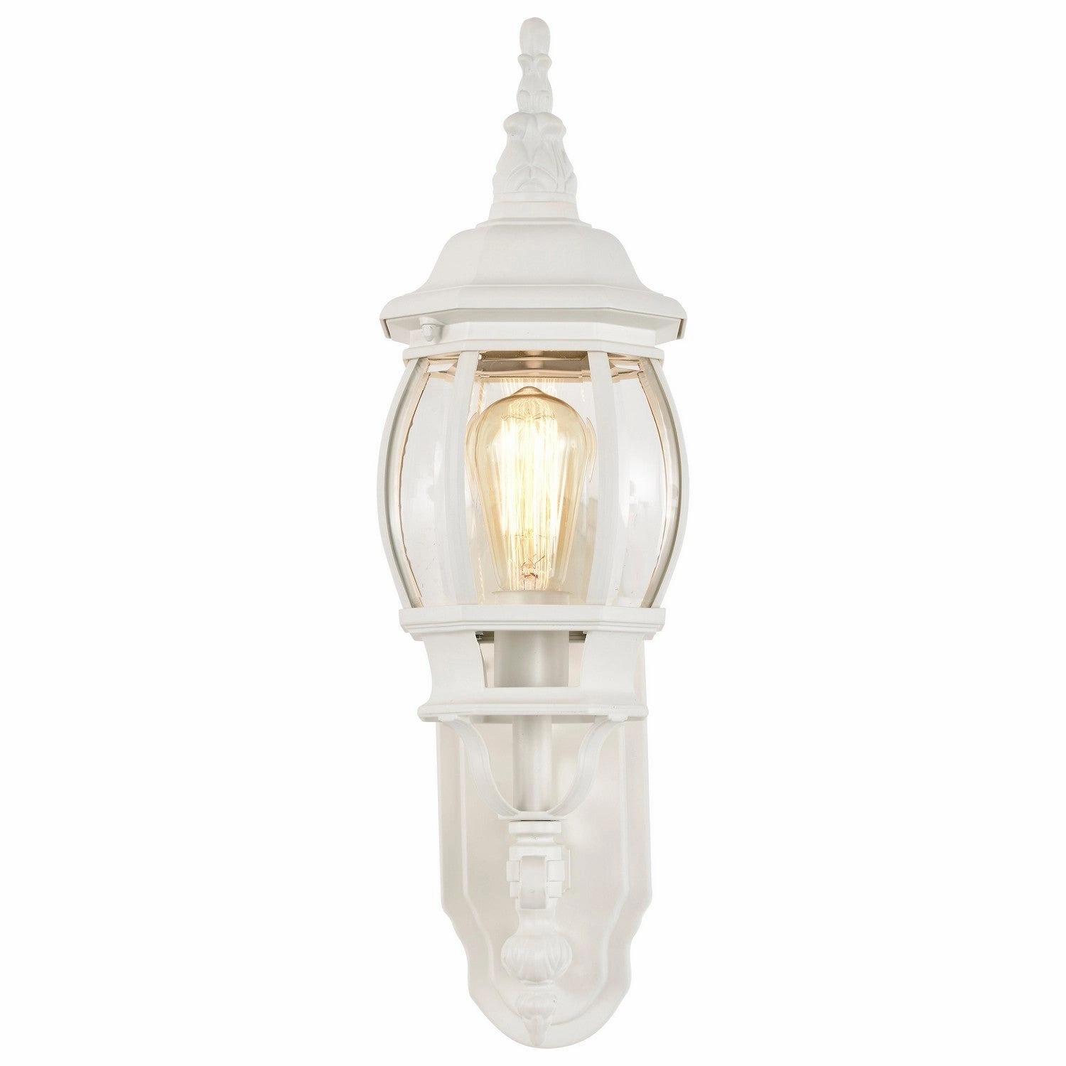 Central Park One Light Outdoor Wall Lantern White