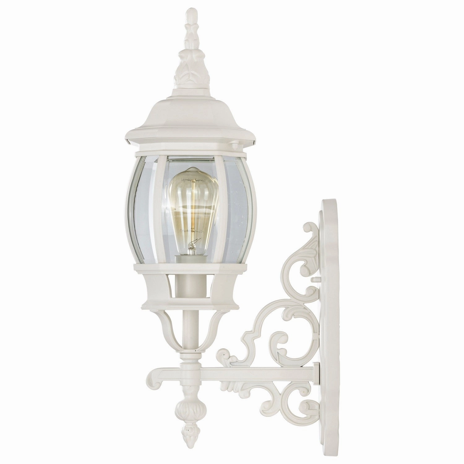 Central Park One Light Outdoor Wall Lantern White