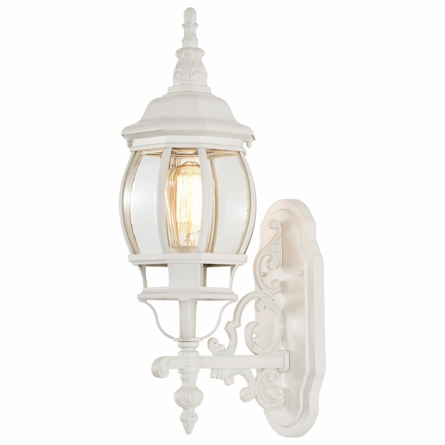 Central Park One Light Outdoor Wall Lantern White