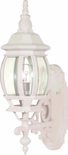 Central Park One Light Outdoor Wall Lantern WhiteOutdoor wall sconces with motion sensor