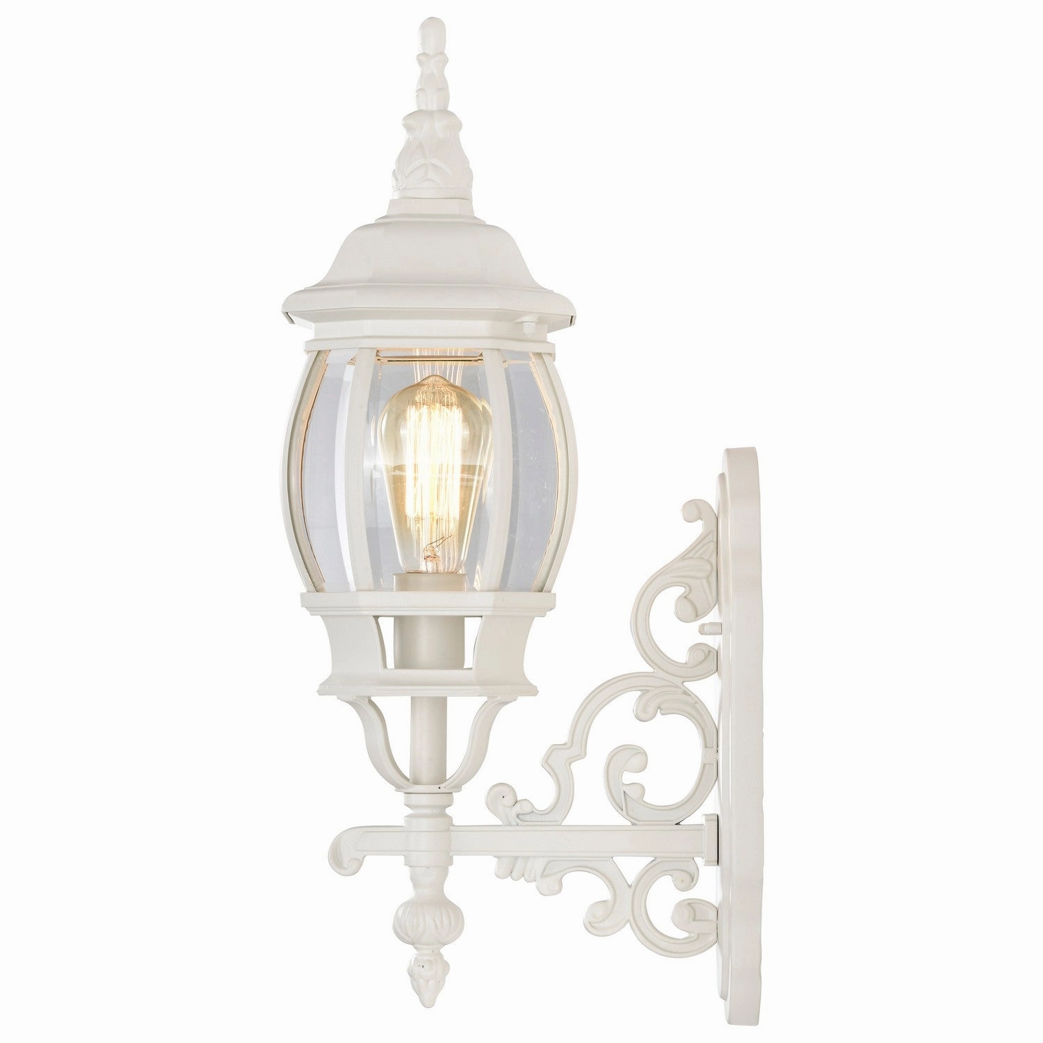 Central Park One Light Outdoor Wall Lantern White