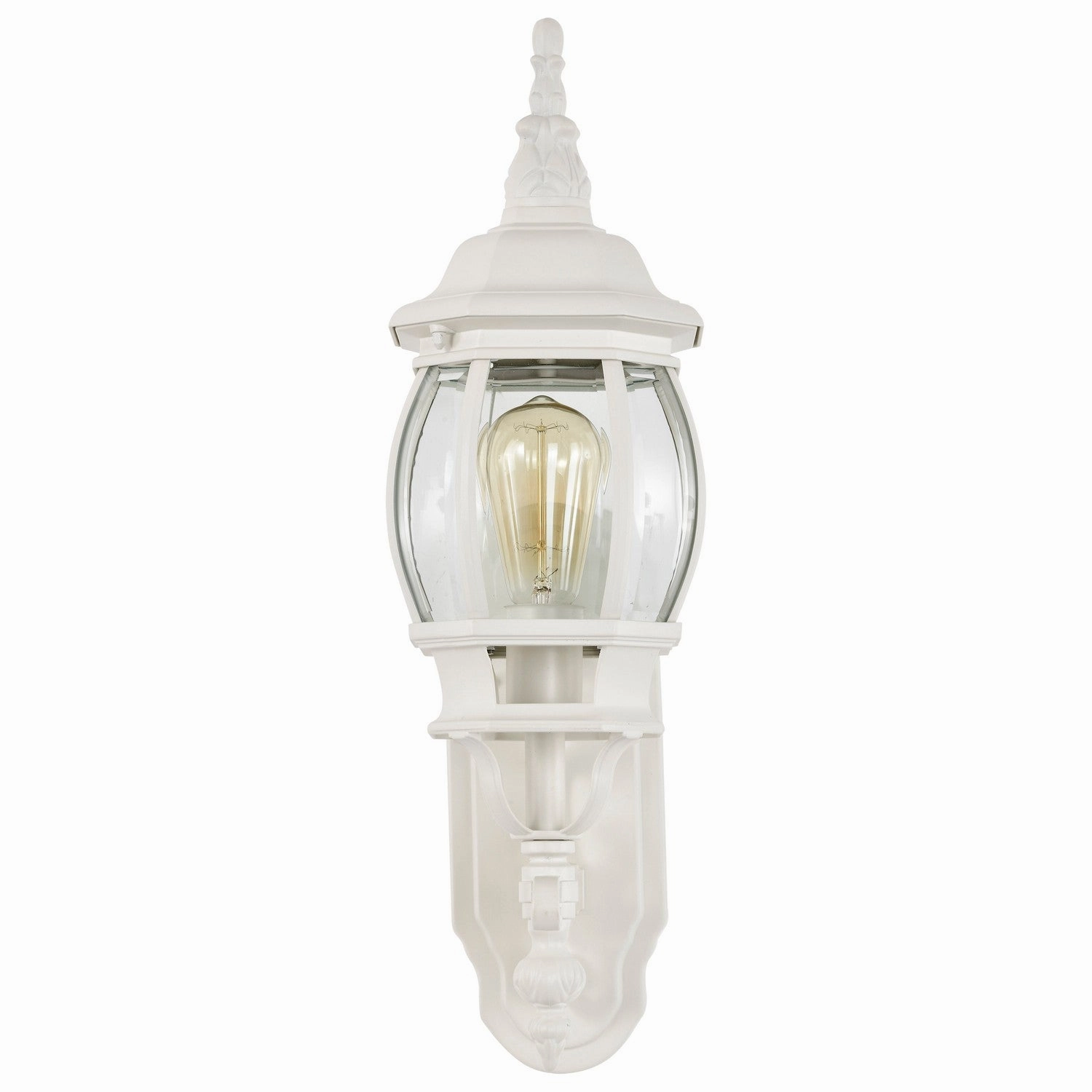 Central Park One Light Outdoor Wall Lantern White