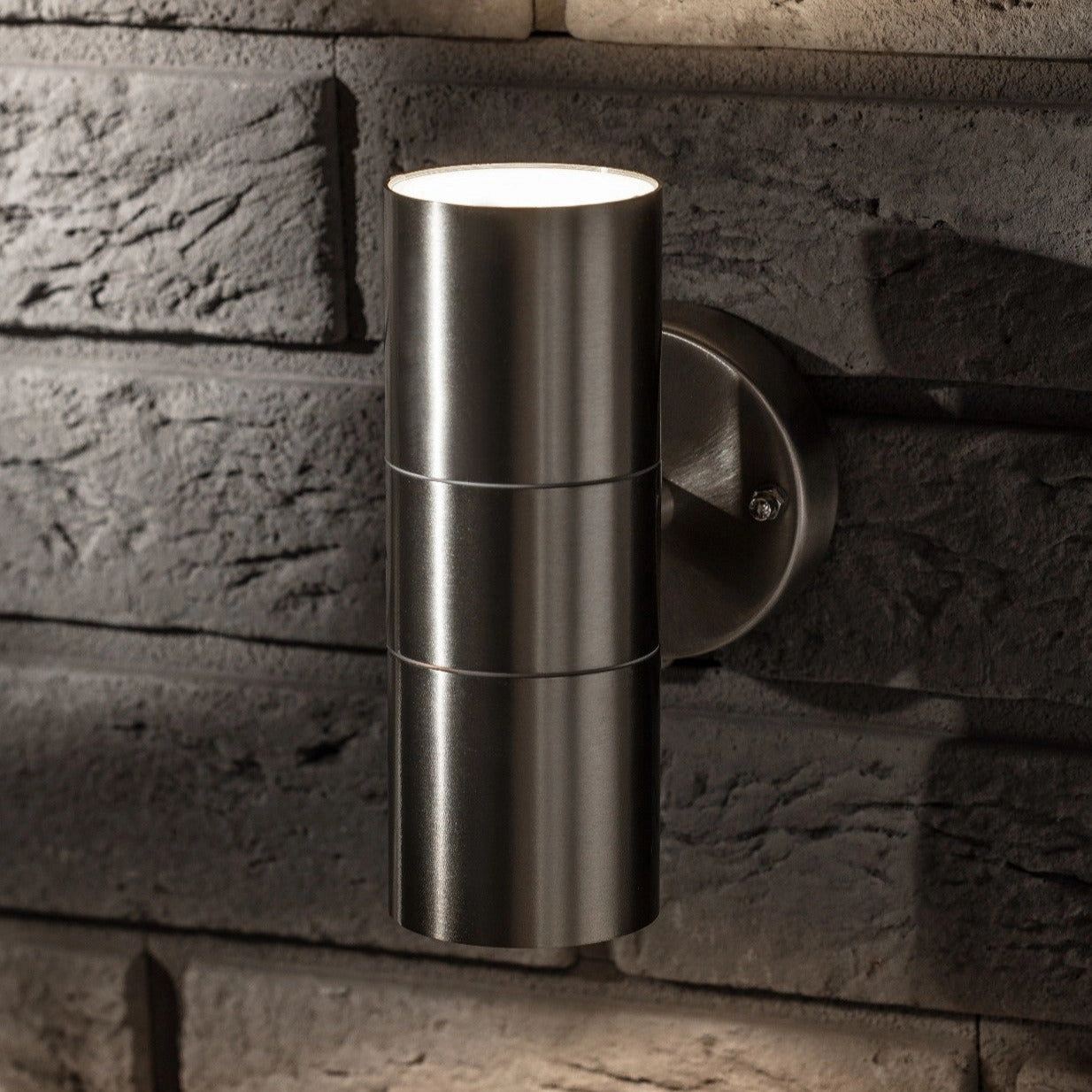 CGC ALESHA Stainless Steel Outdoor Up / Down Wall Light