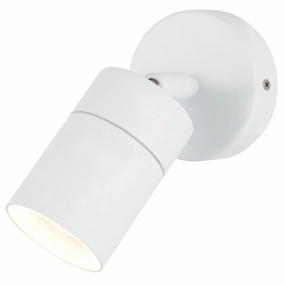 CGC ALESHA White Stainless Steel Adjustable Outdoor Wall SpotlightWeatherproof outdoor lighting